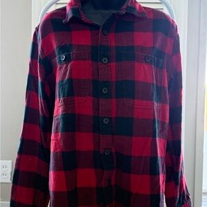 Buffalo Plaid Ladies Long Sleeve Brushed Cotton Button Shirt by Denim & Flower